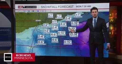 Snowfall pushes 1 to 2 inches an hour in Minnesota as winter storm slams state
