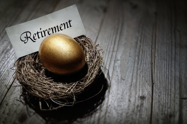 Retirement savings golden nest egg 