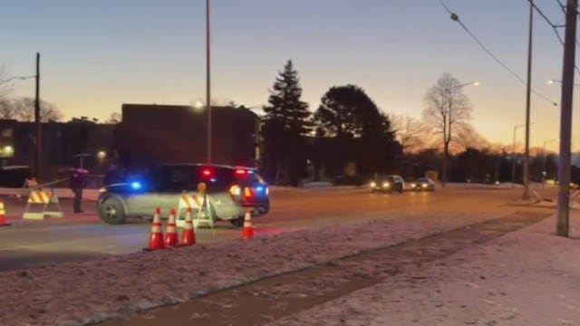 Police lights crime scene 