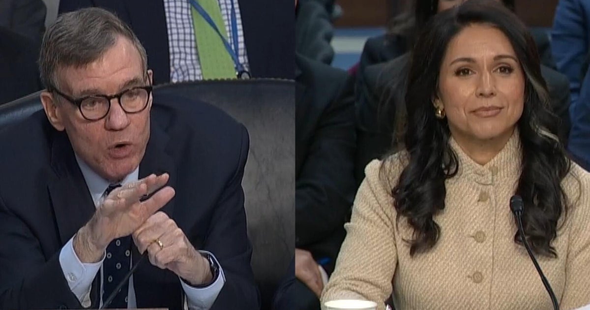 Watch: Warner presses Gabbard on omitting mention of Iran's nuclear enrichment from testimony