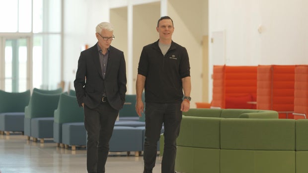 Anderson Cooper and Matt Kaeberlein 