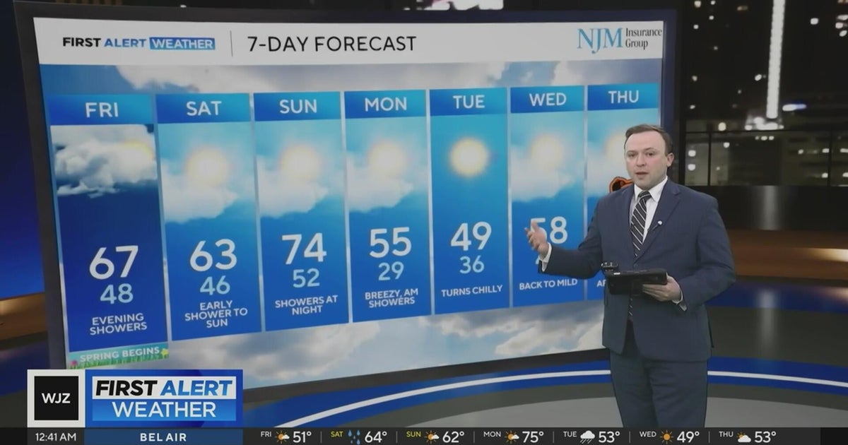 Warmer weather, chances of rain are in Maryland forecast - CBS Baltimore