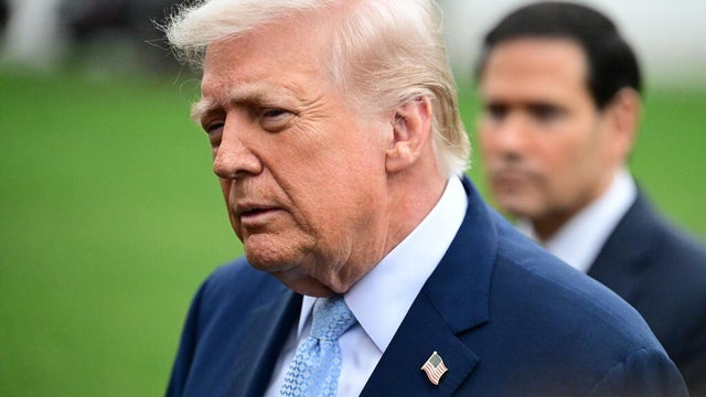 President Donald Trump And Marco Rubio Speak To Reporters At The White House 