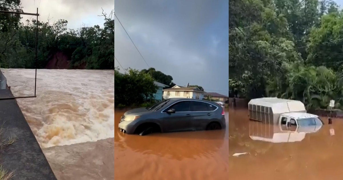 Hawaii flooding: Views from the ground and air