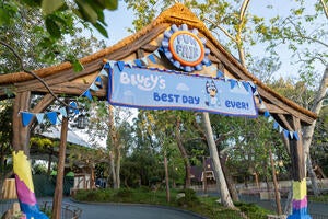 "Bluey's Best Day Ever!" at Disneyland Park &mdash; Fantasyland Theatre Entryway  