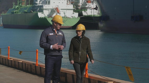 Michael Coulter and Lesley Stahl