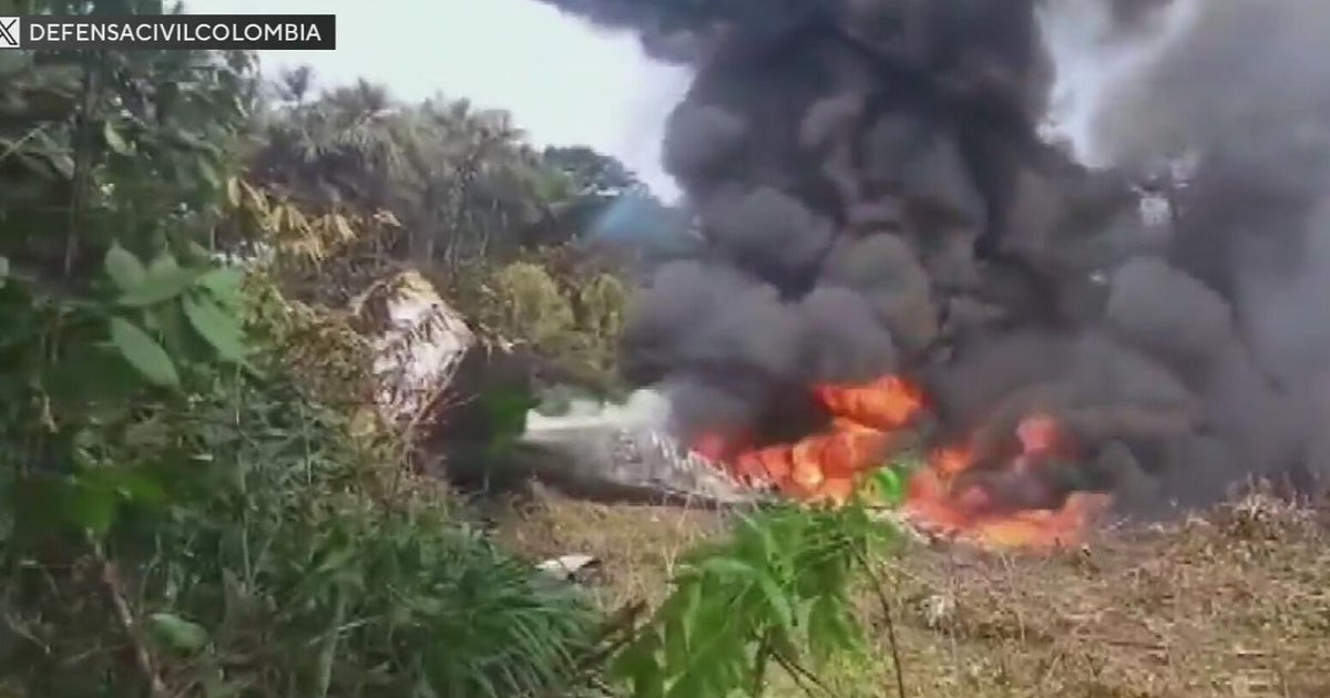 Colombian military plane crashes on takeoff