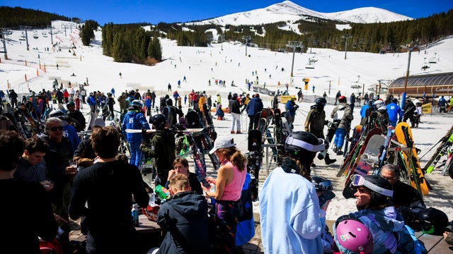 Skiers Hit The Slopes During A Heat Wave In Colorado 
