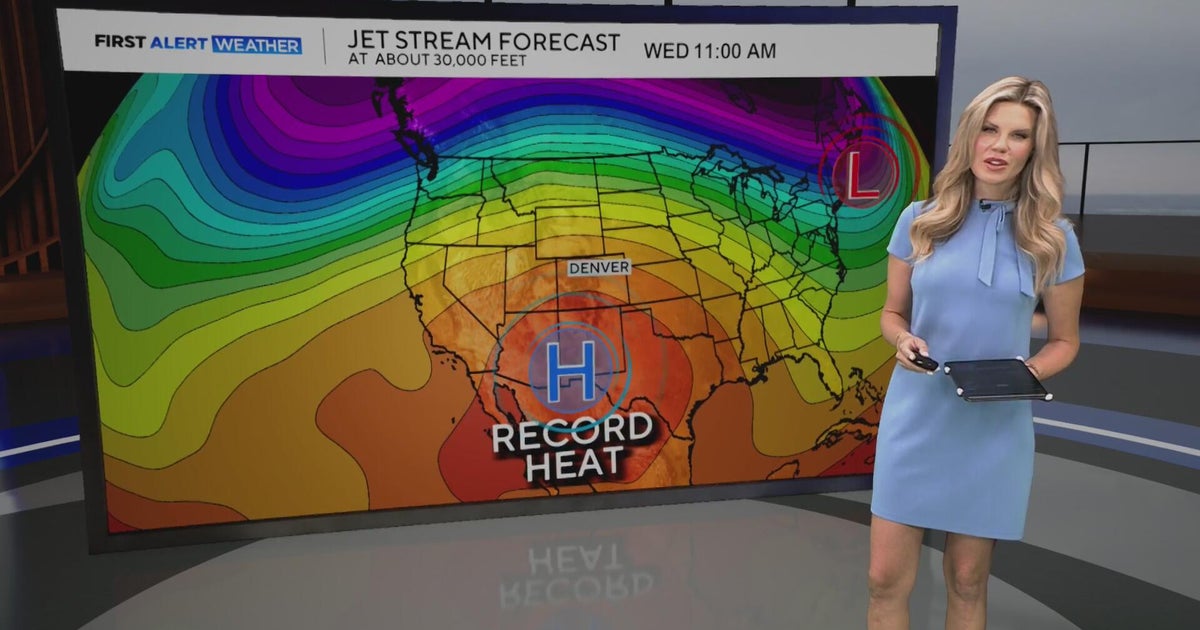 High pressure bringing another round of record heat to Colorado - CBS ...