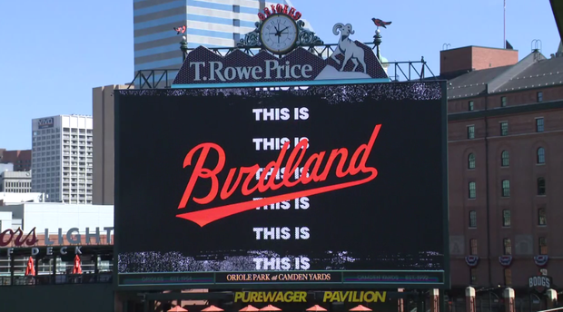 New Videoboard at Camden Yards Baltimore, Maryland