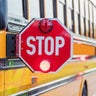School bus stop sign 