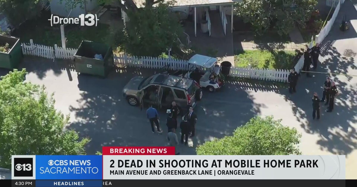 Orangevale mobile home park shooting leaves 2 dead - CBS Sacramento