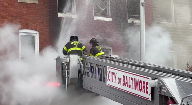Northeast Baltimore Building Fire 