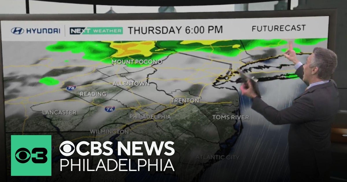 Cloudy but mild Wednesday night in Philadelphia region - CBS Philadelphia