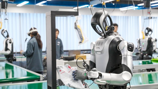 Humanoid Robot Data Collection Training Ground in Qingdao 