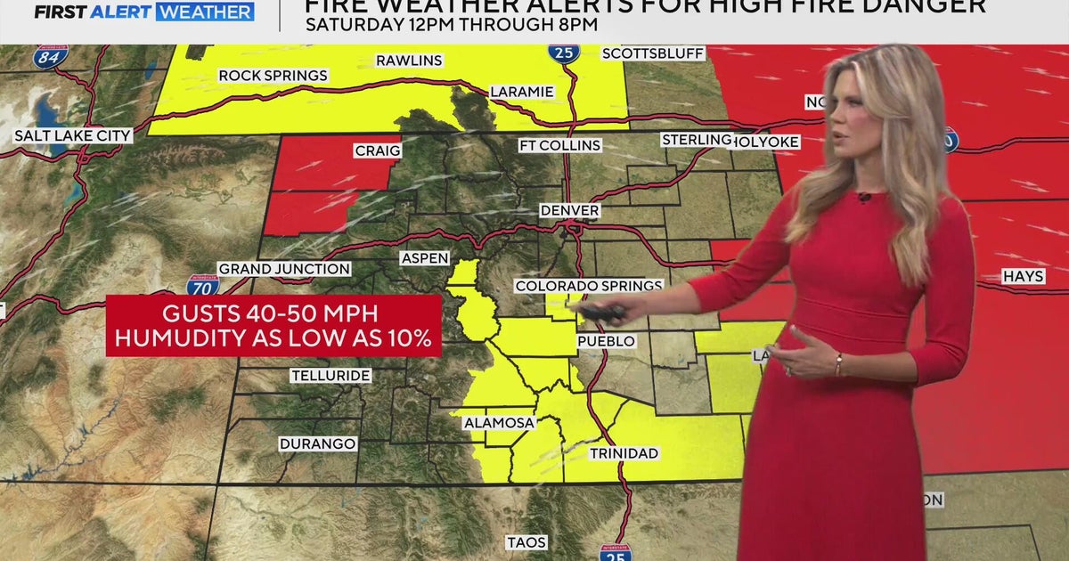 Warmer with high fire danger across Colorado on Saturday - CBS Colorado