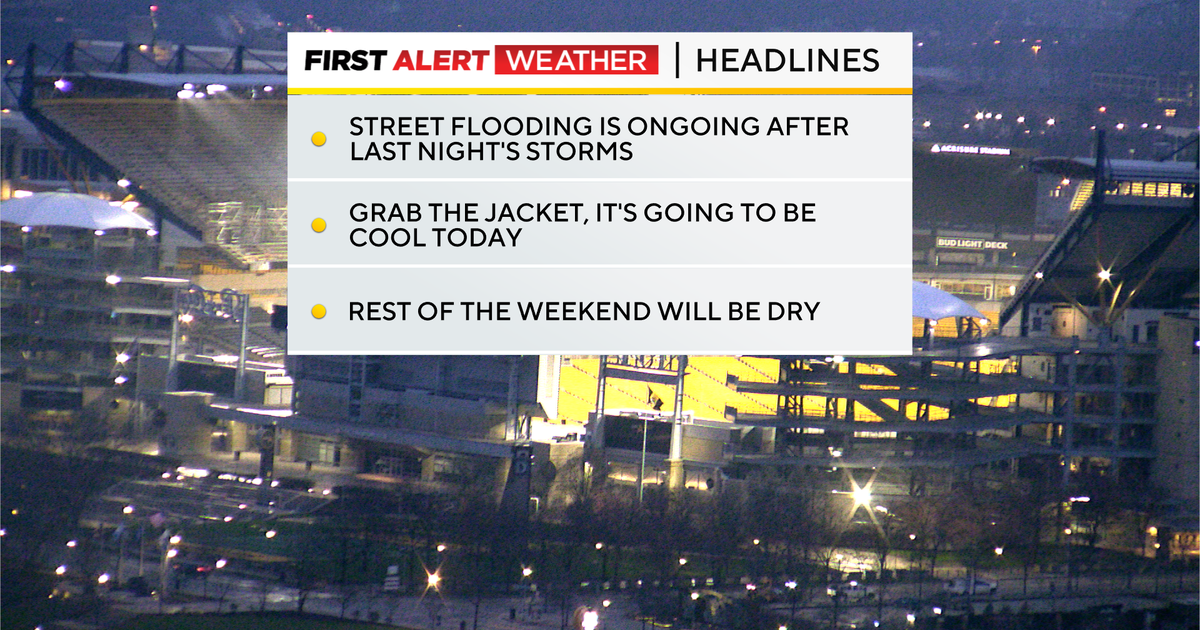 Cooler weather rolls in after a rainy night and morning in Pittsburgh ...