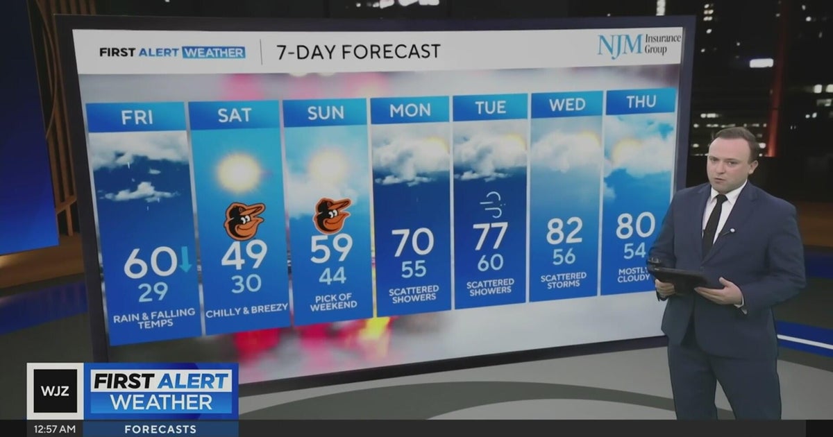 Chance of rain to end the week in Maryland - CBS Baltimore