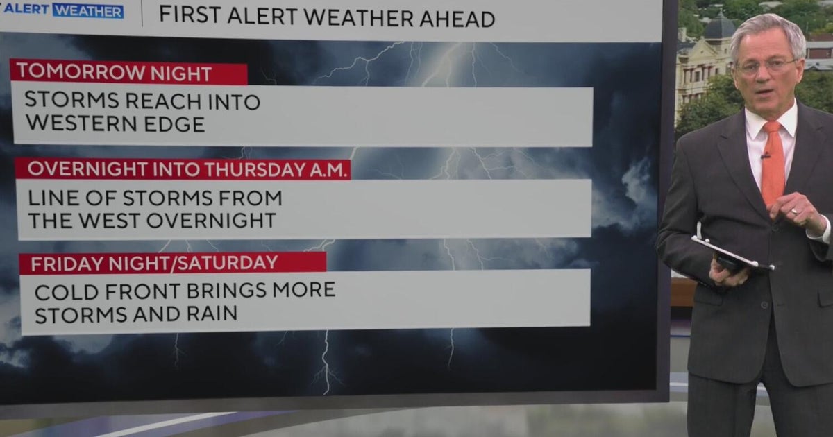 Multiple rounds of storms head for North Texas - CBS Texas