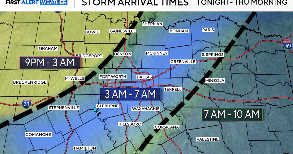 Storms expected to bring strong winds, hail and heavy rain to North Texas