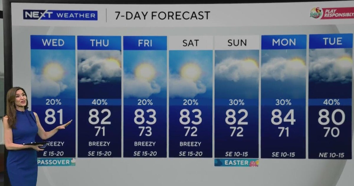 Rain chances rise across South Florida on Thursday after warm, breezy ...