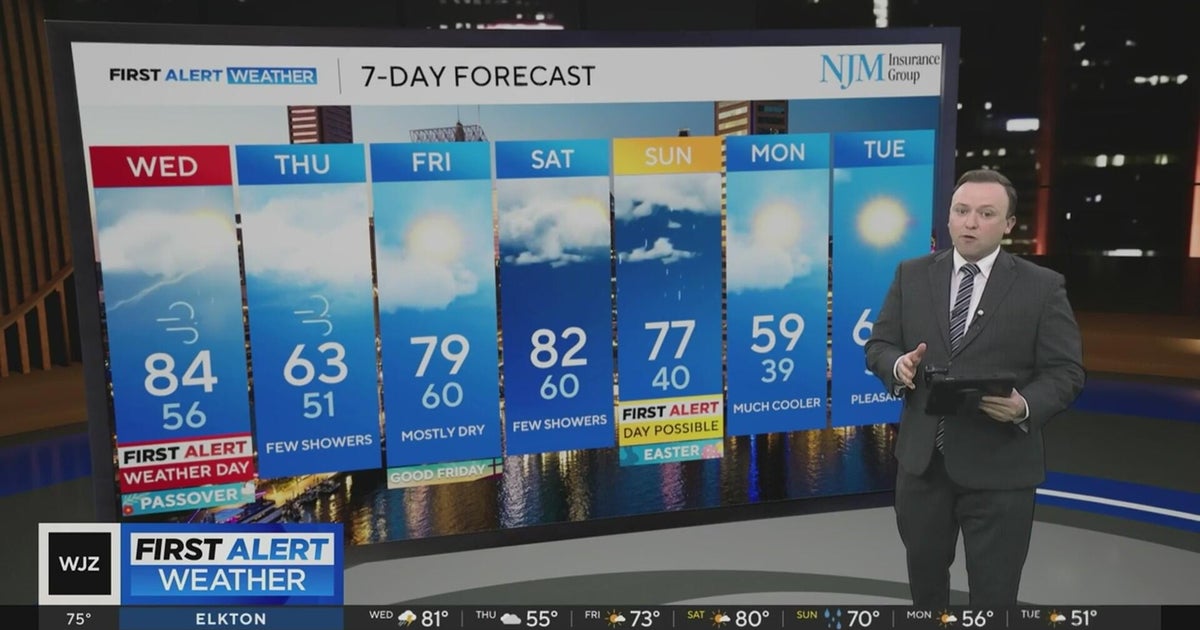 Chance of storms Wednesday in Maryland - CBS Baltimore
