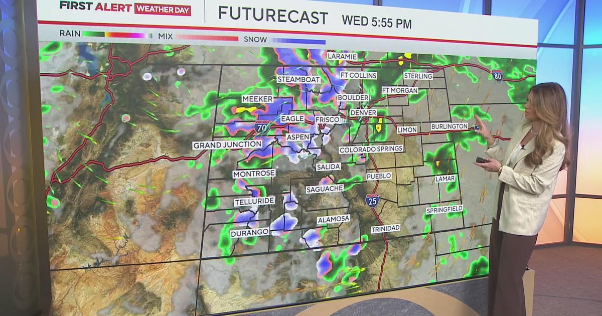 Snow piles up in the high country with rain in Denver on Wednesday ...