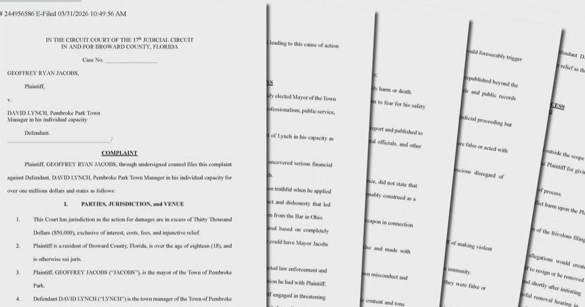 Pembroke Park mayor is suing the town’s manager for  million, as the commission voted to terminate the manager