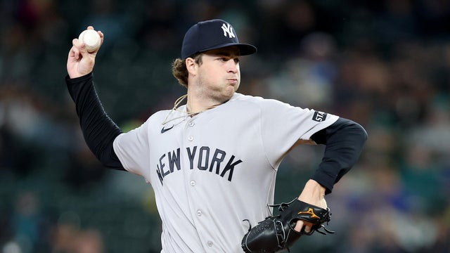 Cam Schlittler #31 of the New York Yankees pitches during the second inning against the Seattle Mariners at T-Mobile Park on April 01, 2026 in Seattle, Washington. 