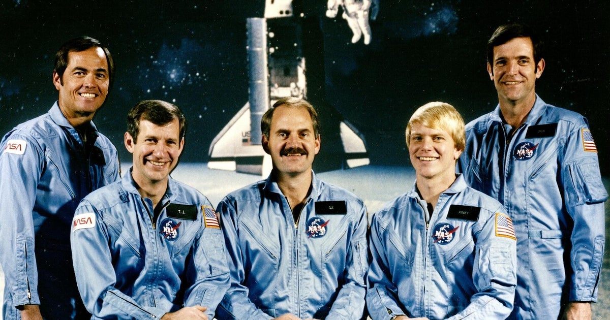 Former astronaut Terry Hart reacts to Artemis II launch