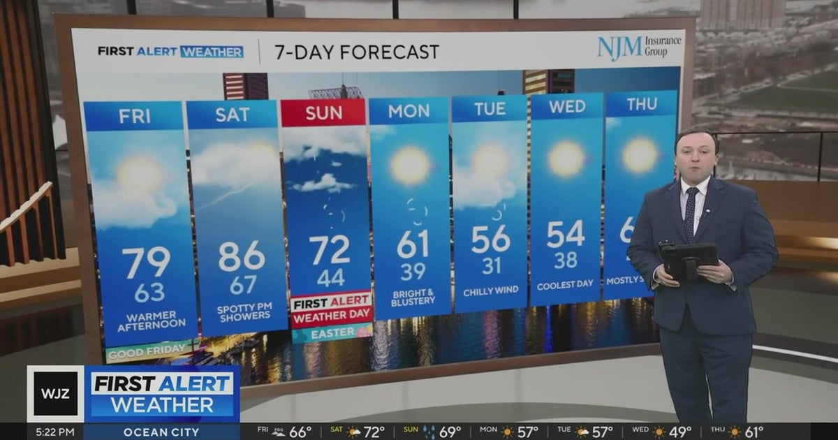 Warming up in Maryland ahead of storm chances on Easter - CBS Baltimore