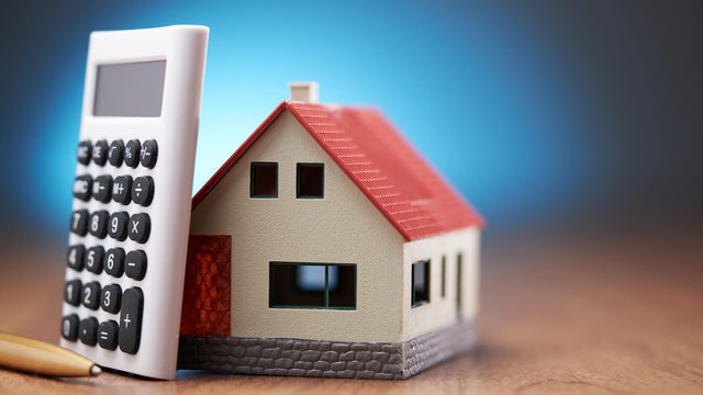 Model house with calculatoor and pencil,Malaysia 