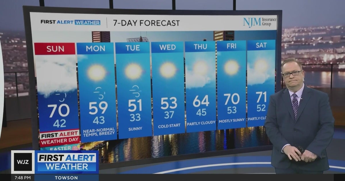Expect rain moving in by mid-morning Sunday over most of the central Maryland