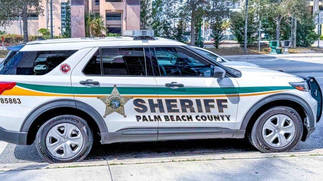 Palm Beach County Sheriff's car in West Palm Beach 