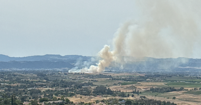Brush fire burns 25 acres behind Temecula winery, Riverside County firefighters say