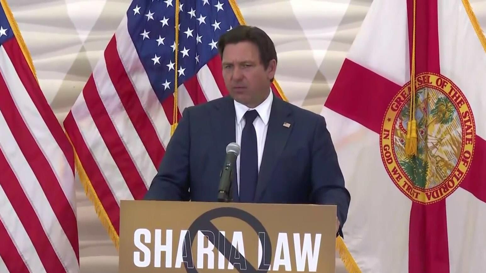 DeSantis signs law targeting domestic terror groups and banning "Sharia  Law" in Florida