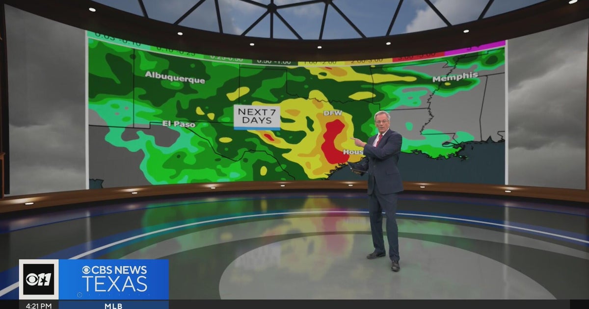 Showers and storms expected this weekend in North Texas - CBS Texas