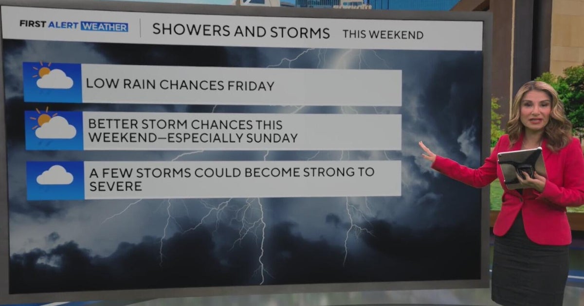 Temperatures to warm, showers and storms possible late week for North ...
