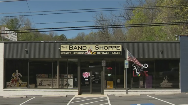 $30,000 worth of instruments were stolen from a Maryland music store 