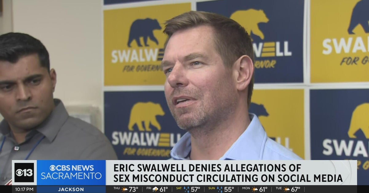 Rep. Eric Swalwell denies allegations of sexual misconduct circulating on social media