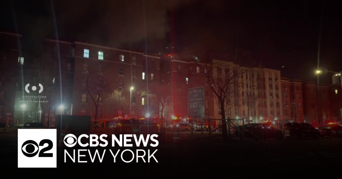 Fire in Bedford Park burns through top floor of Bronx building - CBS ...