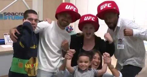 UFC superstars visit Nicklaus Children’s Hospital in Miami ahead of fight night