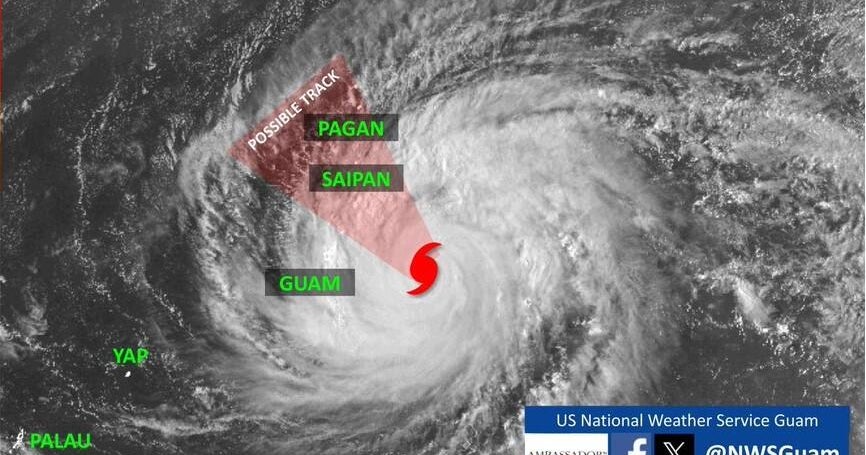 U.S. territories brace for powerful super typhoon in western Pacific