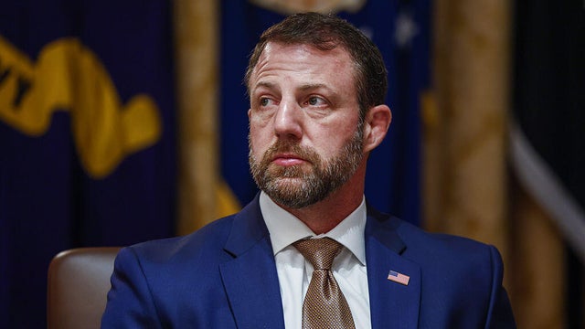 DHS Secretary Markwayne Mullin of Oklahoma attends a Cabinet meeting at the White House in Washington, D.C., on March 26, 2026. 