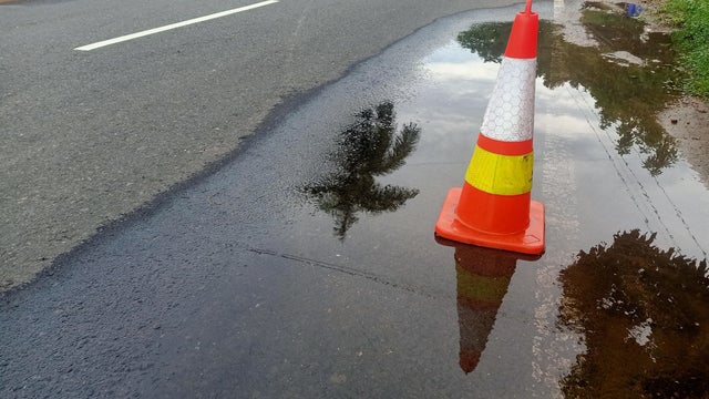 roadside traffic cone 