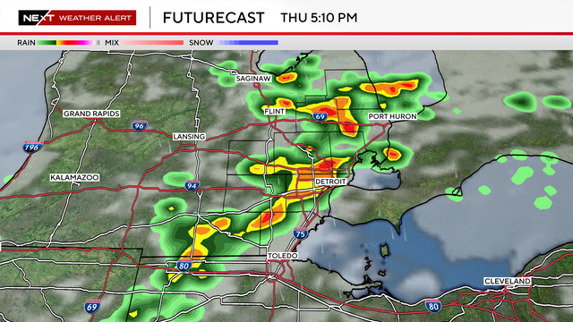 thunderstorm Michigan April 16 