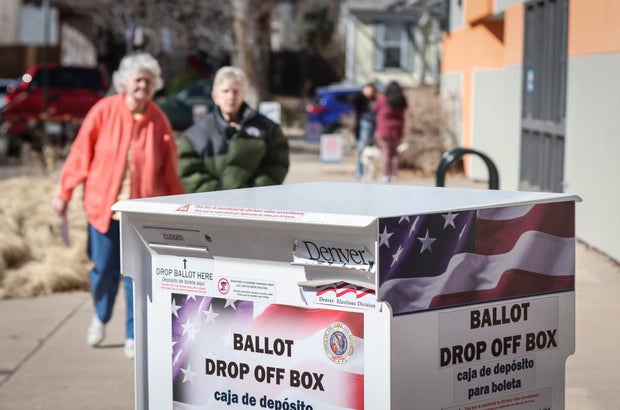 Voters Cast Ballots In States Across The Nation On Super Tuesday 