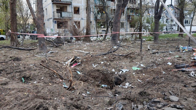 Aftermath Of Overnight Russian Missile Strike On Kyiv 