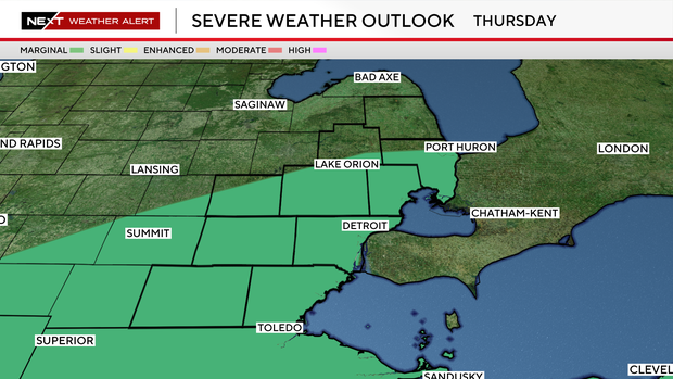 thunderstorm Michigan April 16 