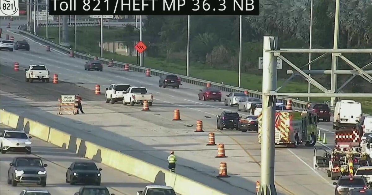 Major delays reported for commuters entering Miami-Dade from Broward on Florida Turnpike after crash